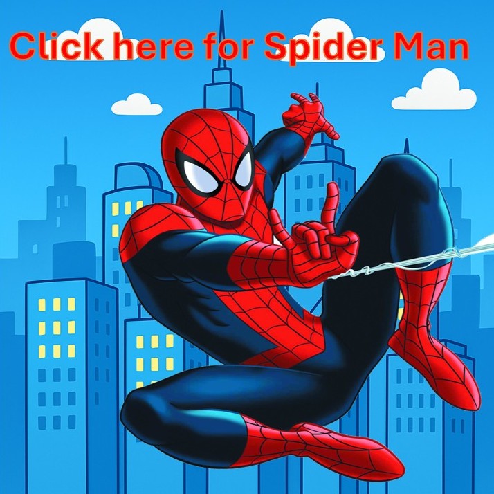 Image link to Spiderman Bouncy Castles link to SpiderMan options