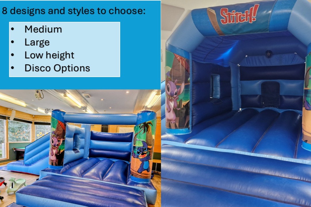 Options for Stitch Bouncy Castle Stitch Bouncy Castle options